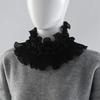 Spring and Summer New Lace Scarf Women's Multifunctional Versatile Shirt Collar Fashionable Decoration Lace Ruffle Edge Neck Cov