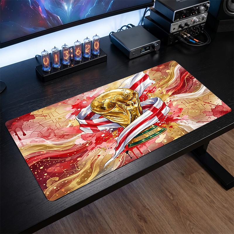 England Football Crest Mouse Pad, Extended Non Slip Rubber Desk Mat for Gaming Office Laptop Fan Gift