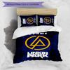 3pcs Custom Name Cartoon Linkin Park Bedding Set Duvet Cover Closure Includes 1 Duvet Cover & 2 Pillowcases for All Seasons Bedroom Decor
