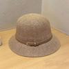 Sun Hats Wide Brim Summer Bucket Hats Outdoor Straw Hats PU Leather Belt Women Sunscreen Hats