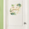 Watercolor Green Plant-themed Bathroom Home Decoration and Beautification Sticker for Walls