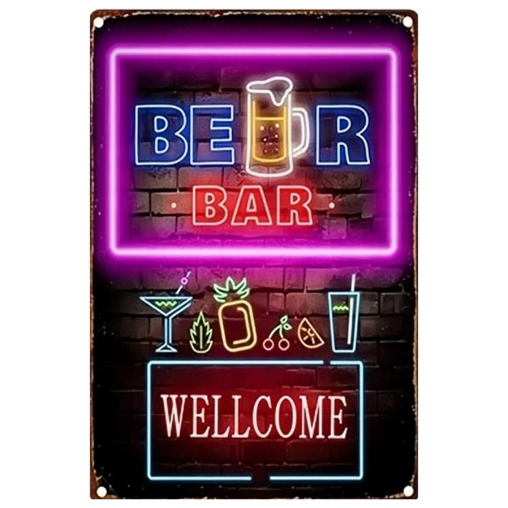 Neon Bar Offene Dekoration Metalls Child Zinns Child Blechplatten Wand Dekoration Raum Dekoration Retro Für Home Mann Höhle Café