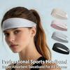 Sports Headbands Elastic Non-Slip Moisture Wicking Sweatband Fitness Running Yoga Headscarf Solid Color Men Women Hair Bandage