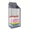 1pc Foldable Wall Hanging Mesh Laundry Basket Door With Zipper For Storing Dirty Clothes Suitable For Bathrooms And Dormitories