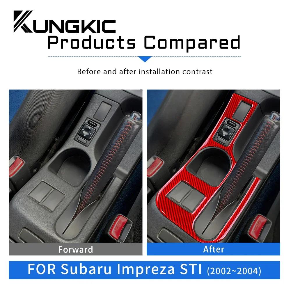 Cubierta del Panel de la Palanca de Cambios de Fibra de Carbono para Subaru Impreza STI 2002-2004 Recorte Interior