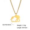 Cazador 2026 Elephant Mother Daughter Pendant Necklace for Women Cute Animal Neck Chain Stainless Steel Jewelry Gift Wholesale