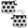 Basketball Soccer Coin Purse Storage Bag Wallet Organizer Coin Pouch Keychain Case Hand Bag For Earplugs Boys Sports Fans