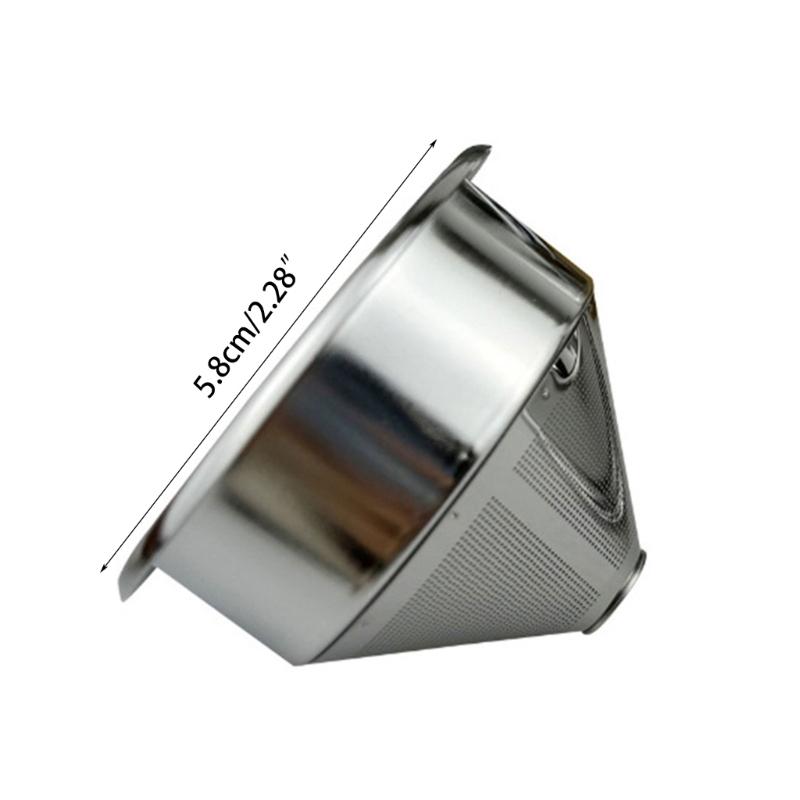 Bottomless Coffee Filter Coffee Powder Bowl Washable Coffee Filter Container Coffee Filter Basket for Coffee Machines