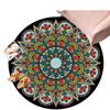 Vintage Crystal Velvet Round Carpet - Large Area Living Room Coverage