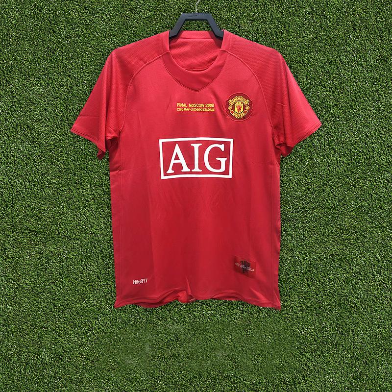 Club retro jersey home and away retro top nostalgic league Champions League version short sleeve Red Devils main Real Madrid