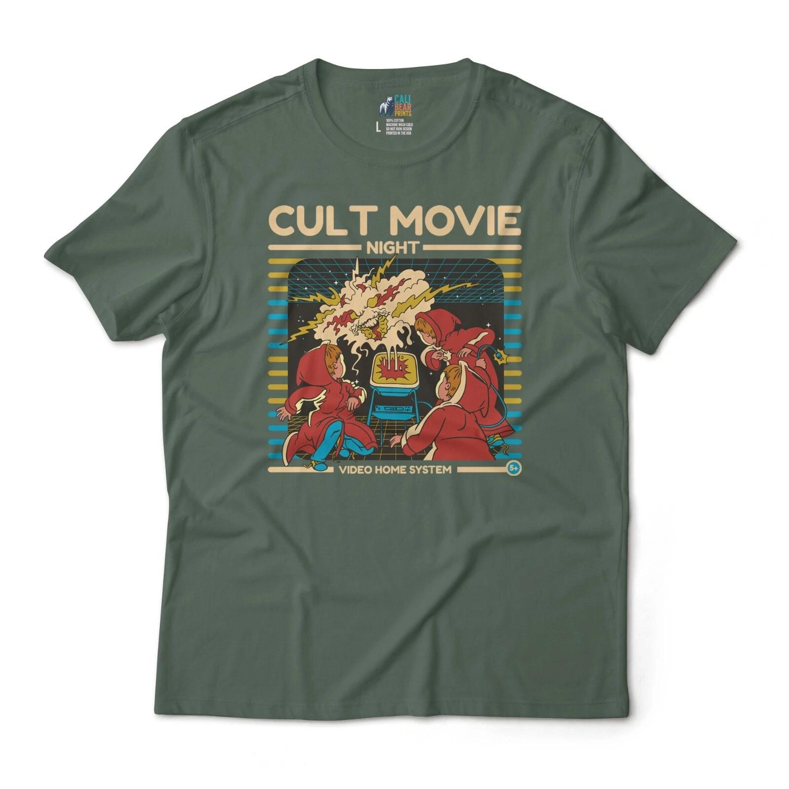 

Children s Cult Movie Night Halloween Theme T shirt - Retro Style Graphic Tee M