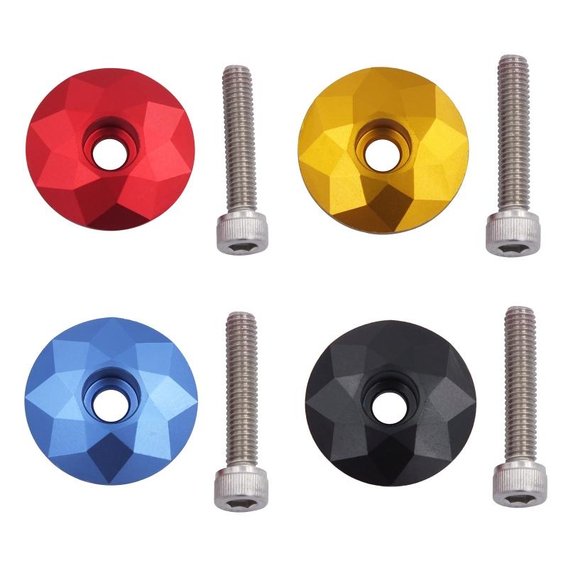 Aluminum alloys Bicycles Top Cover Upper Bowl Cover Stem Cover with Screws for Mountain Bike