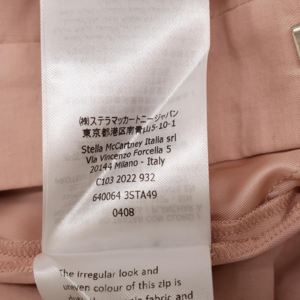 Stella Mccartney Pink 2-tuck Wide Tapered Pants Bottoms 34 pinkUsed