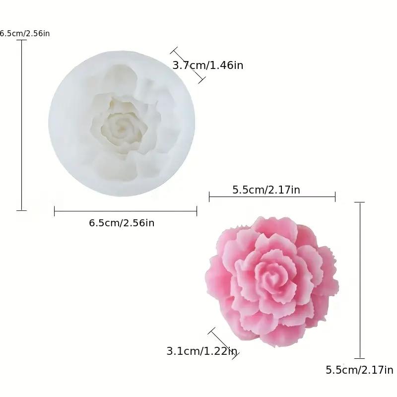 

1 Реалистичная 3D форма для цветка гвоздики - Подходит для изготовления свечей, изделий из смолы, мыла, ювелирных изделий, украшения дома - Антипригарная и простая в использовании