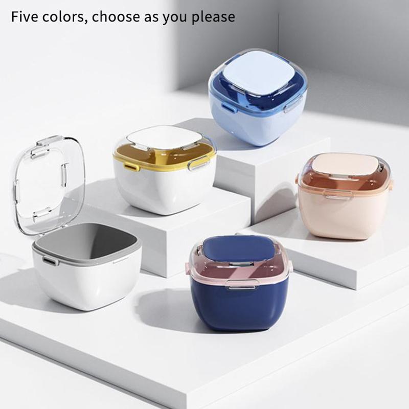 Retainer Case Portable Mouth Guard Box Oral Cleaning False Teeth Denture Storage Box Teeth Aligner Braces Box