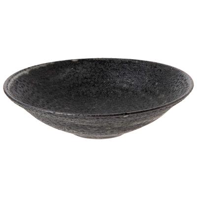 Shigaraki Ware Hechimon Flache Schüssel 20 cm Moon Shadow Hergestellt in Japan MR-3-3021