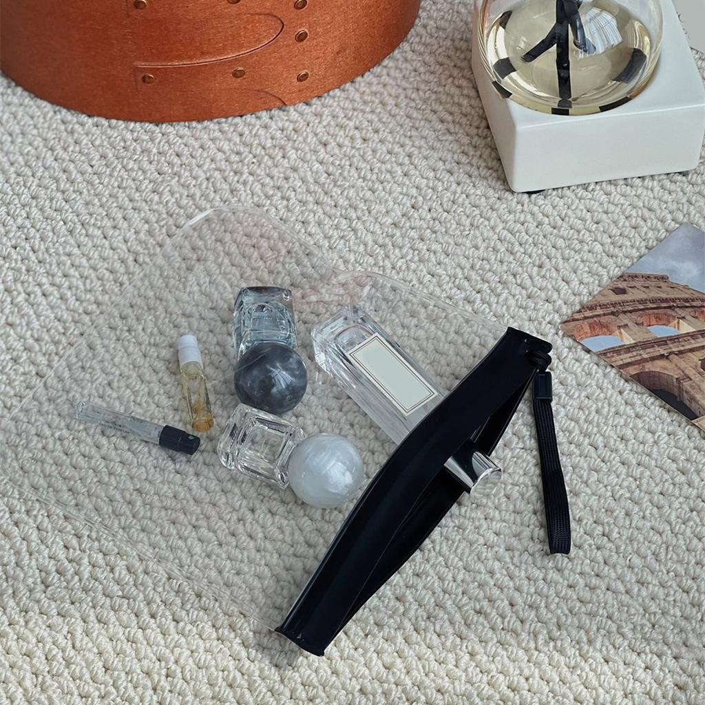 Pack of 6 EVA Waterproof Storage Bags EVA Clear Bags for Travel Accessories Waterproof and Space Saving Organizers