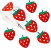 500Paste/Volume   2.5cmStrawberry Alien Laser Stickers Sealing Stickers Decorative Gift Box Adhesive Stickers Labels