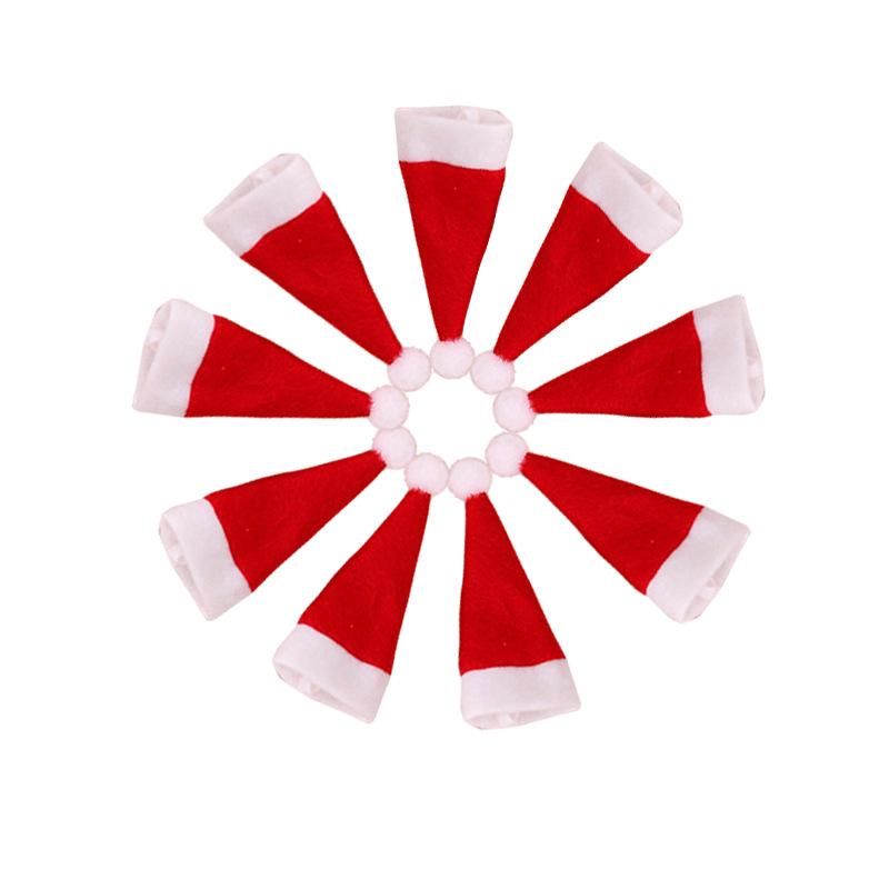 Mini Christmas Lollipop Hat - Non-Woven Small Christmas Decoration Hat