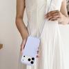 Matte Silicone Soft Case For iPhone 17 Pro Max Air 16 15 13 12 11 14 Plus Crossbody Lanyard Necklace Anti-Lost Cord Strap Cover