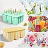 12 Grids Silicone Popsicle Molds with Lid - Easy Release Ice Cream Makers, Reusable Kitchen Baking Tools