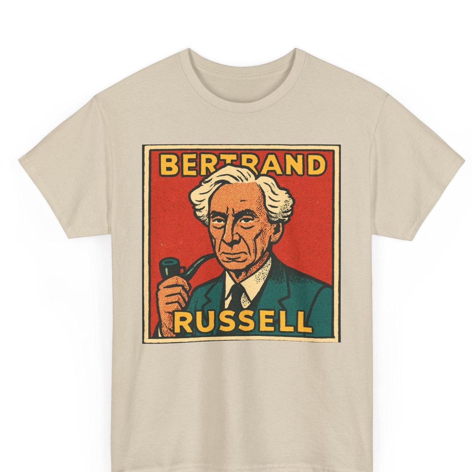 Bertrand Russell T-Shirt: Retro Comic, Logic & Philosophy Pop Art XL
