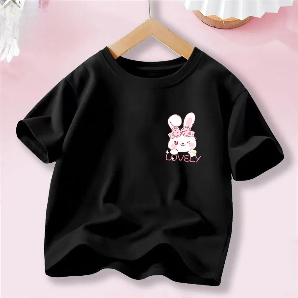 Sweet Heart Print TShirt Crew Neck Short Sleeve TShirt Casual Every Day Tops Girls Clothing Fashion Teens Sport Clothes