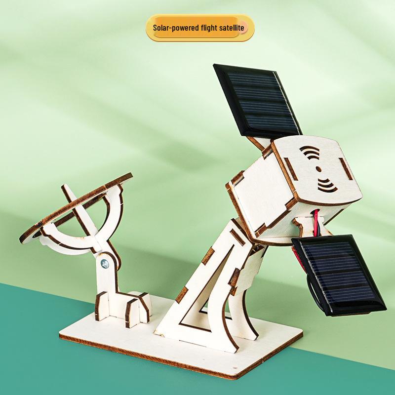 Solar-Powered DIY Satellite Model: Student Science Experiment Kit