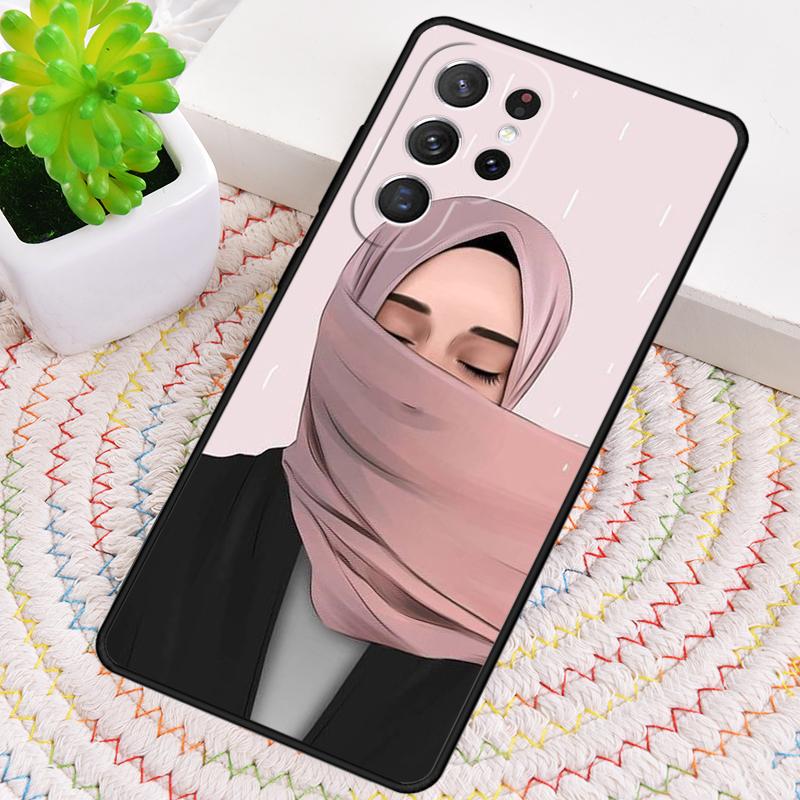 Islamic Muslim Hijabi Girls soft Silicone Phone Case For Samsung Galaxy note 10 pro S26 S25 S24 S23 S22 S21 Plus Ultra Cover