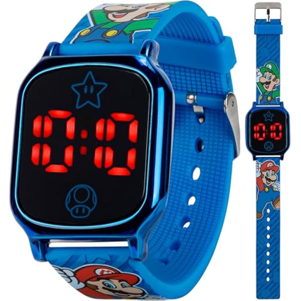 [Accutime Corp.] ACCUTIME Super Mario Digital Quartz Watch GSM4097AZ Blue