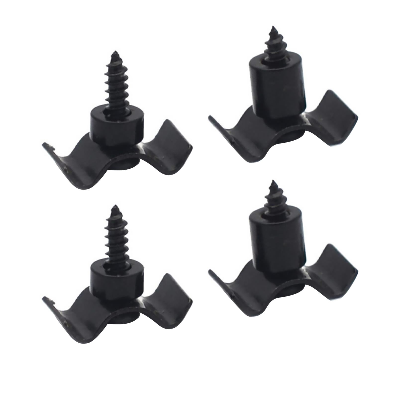 

4PCS String Trees/Retainers Electric Guitar Black With Screw Guide Fit Telecaster Electric Guitar Accessories United States
