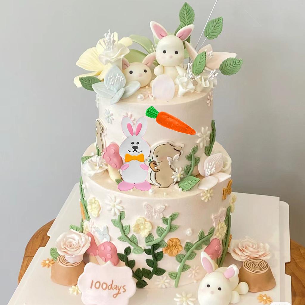 Velikonoční králík Mrkev Silikonové formy Bunny Fondant Forma na čokoládu Pomůcky na zdobení dortů Formy na mýdlo z polymerové hmoty Pryskyřice