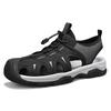 Fashion 2025 Genuine Leather Men's Sandals High-quality Comfy Outdoor Non-slip Beach Shoes Sneakers  Hot Sale Men Walking Travel Shoes