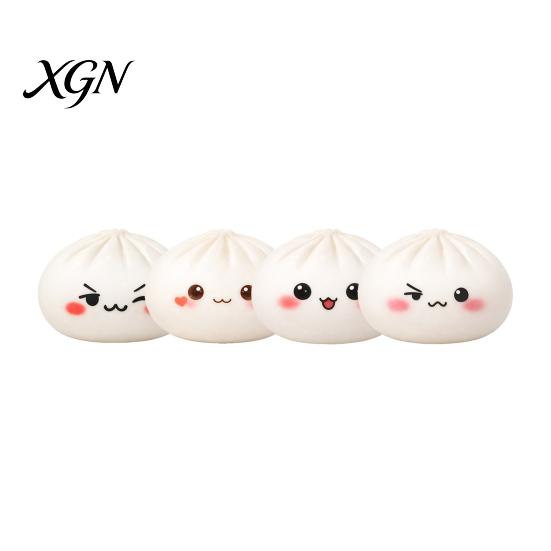Simulated Dough Ball Toy Cartoon Expression Steamed Bun Stress Relief Dumpling Squeeze Sensory TPR Fidget