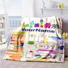 Numberblocks Personalizza il Tuo Nome Coperta Morbida Coperta Personalizzata Ultra-Morbida per Letto Arredamento Casa Soggiorno Ufficio Ideale per Tutte le Stagioni