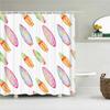 Sunlight Beach Waterproof Fabric Shower Curtains 3D Printing Palm Tree Bath Curtain for Bathroom Bathtub Decoration with Hooks