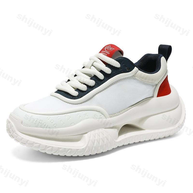Mode Herren Freizeitschuhe 2025 Frühling Neu Mesh Atmungsaktiv Modetrend Sportschuhe Bequem Vielseitig Dicke Sohle Klobige Sneaker