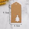 Christmas Paper Hanging Tags 50PCS Vintage Candy Cookie Bags Tree Holiday Party Christmas Holiday Decorative Gift Hanging Tags