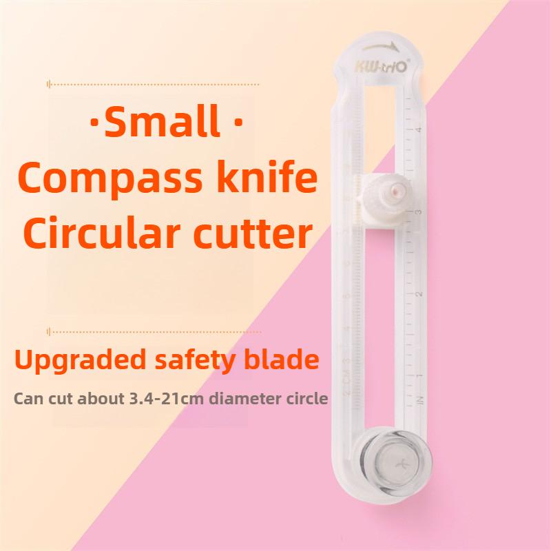 KW-TRIO 360 Adjustable Scrapbooking Circle Cutter Round Cutting Knife DIY Compass Cutter Paper Office Gadgets Tools Stationery прозрачный
