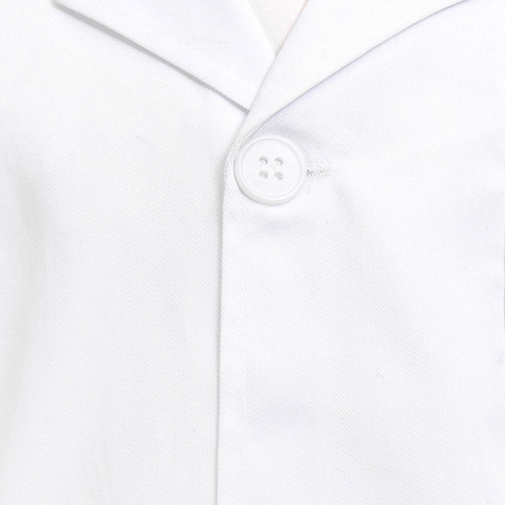 Cotton Childrens Lab Coat With Functional Pockets Science Role Play Costume Adjustable Design Multiple Color Option