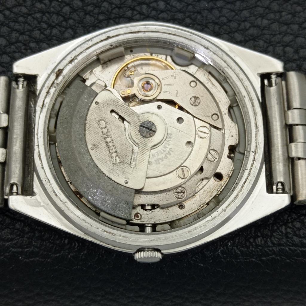 GENUINE VINTAGE SEIKO 5 AUTOMATIC JAPAN MENS BLACK COLOR DIAL WATCH A500097-2 R151a-a500097