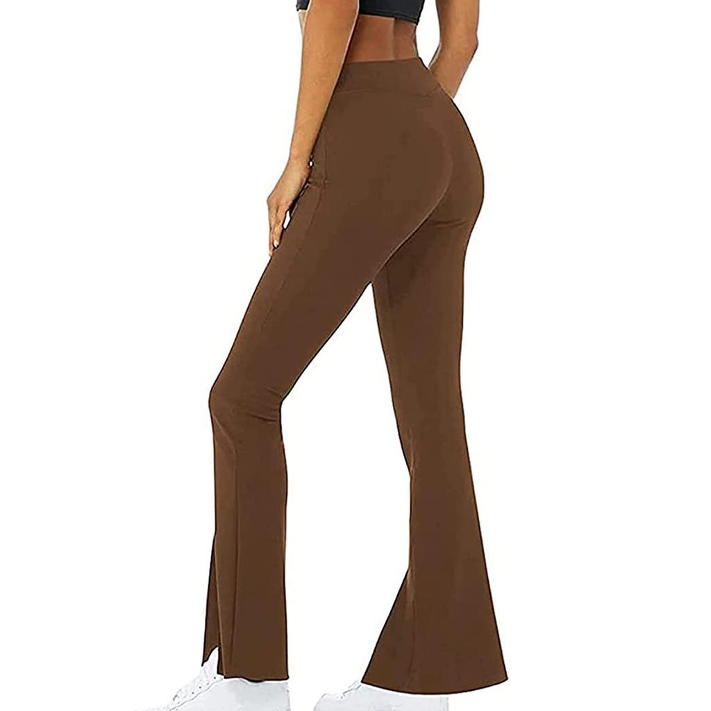 High Waisted Flare Yoga Pants 3-Pack - Tummy Control Bootcut Leggings For Workout & Lounge