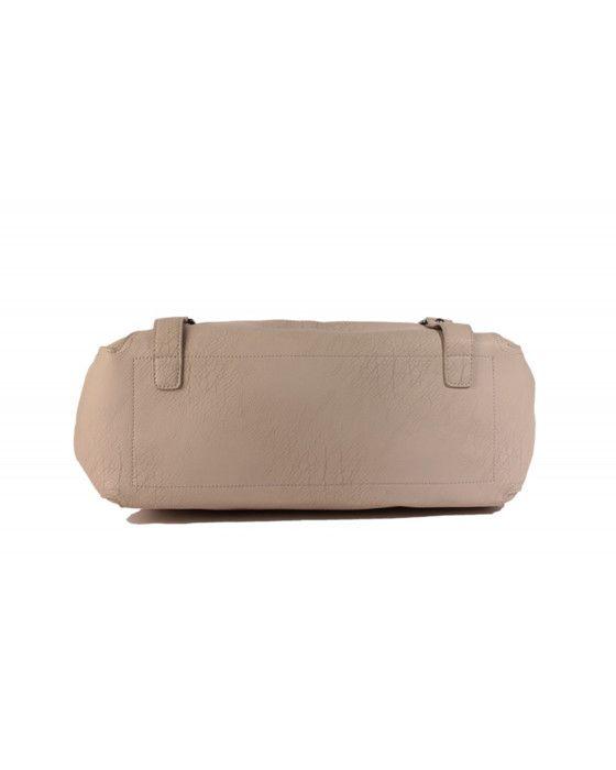 Sac à main - Le Temps des Cerises - Mastic - Porté main ou bandoulière - Fermeture zippée - 1 poche intérieure