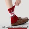 3 Pair Knitted Snow Boot Socks Red Horse Middle Tube Socks  New Year Gift