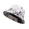 Versatile graffiti bucket hat spring and summer men's trendy bucket hat women's plain hat washbasin hat