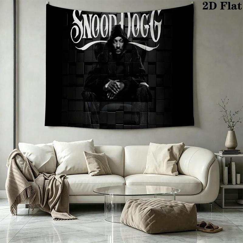 Snoop Dogg Wall Tapestry Aesthetic Wall Hanging Printed Fabric Blanket Decorative Tapestries for Bedroom Living Room Home Decor
