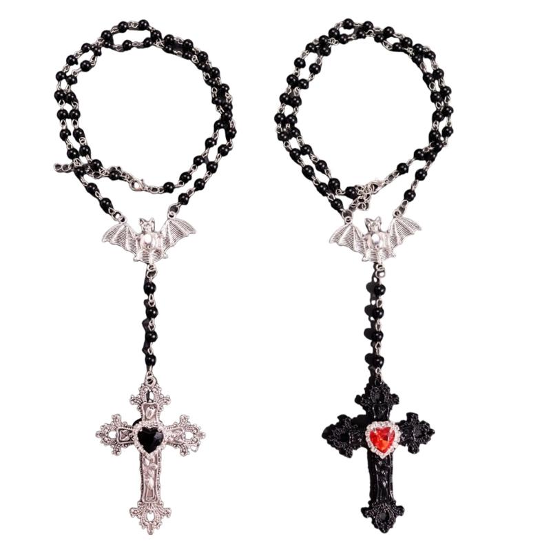 Elegant Beads Necklace Gothic Religious Necklace Pendant Necklace Neck Jewelry Modern Jewelry Present for Man and Women