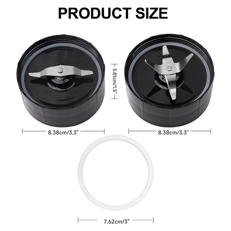 Blender Blade Mixer Blade Set Blender Replacement Parts Sealing Gaskets for Magic 250W MB1001/MB1001B/MBR-1701 Blender
