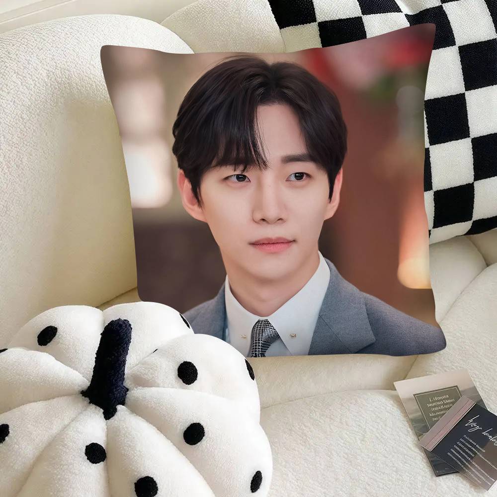 Singers Actors Kpop Lee Junho Pillow Case Fashion Square Pillowcase Bedroom Sofa Room Ins Decoration Leisure