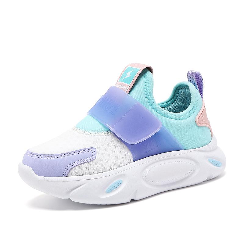 Boys' Shoes Summer New Style Children's Slip-on Mesh Shoes Breathable Mesh Girls Soft Bottom Sports Running Shoes